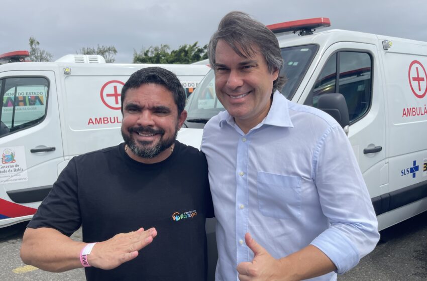 “Um time unido que faz mais por Itanagra”, diz Niltinho; “Jerônimo trata todos com igualdade”, afirma prefeito Marcus Sarmento ao receber ambulância e van