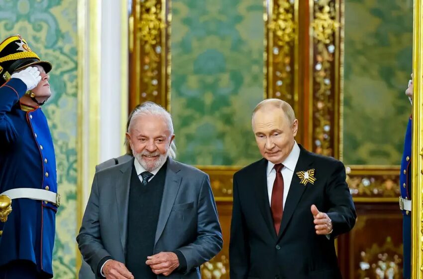 Lula se reúne com Putin em Moscou e propõe parceria estratégica Brasil-Rússia