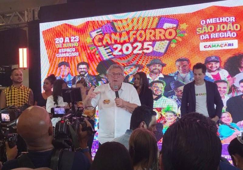 “O Camaforró é o símbolo de um novo tempo para Camaçari”, declara Caetano no lançamento da festa