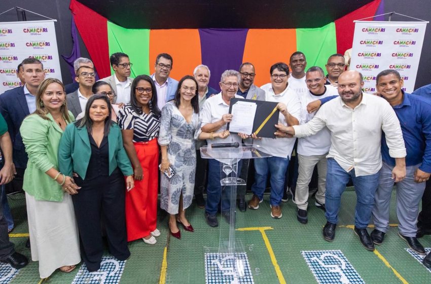 “Nosso objetivo é valorizar o povo”, diz Caetano ao assinar ordem de serviço para sistema emergencial de transporte em Camaçari