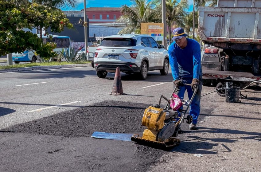 Prefeitura leva Operação Buraco Zero ao Jardim do Jockey para melhorar tráfego e segurança