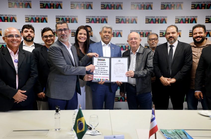 Jerônimo se reúne com Zé Ronaldo e autoriza pacote de obras de R$ 1,3 bilhão para Feira de Santana