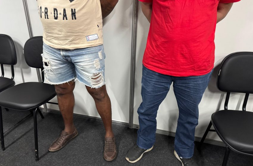 Dois homens são capturados por dívida de pensão após identificação facial no Parque de Exposições