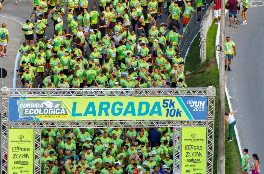 Secretarias municipais garantem o sucesso da 1ª edição da Corrida Ecológica de Lauro de Freitas