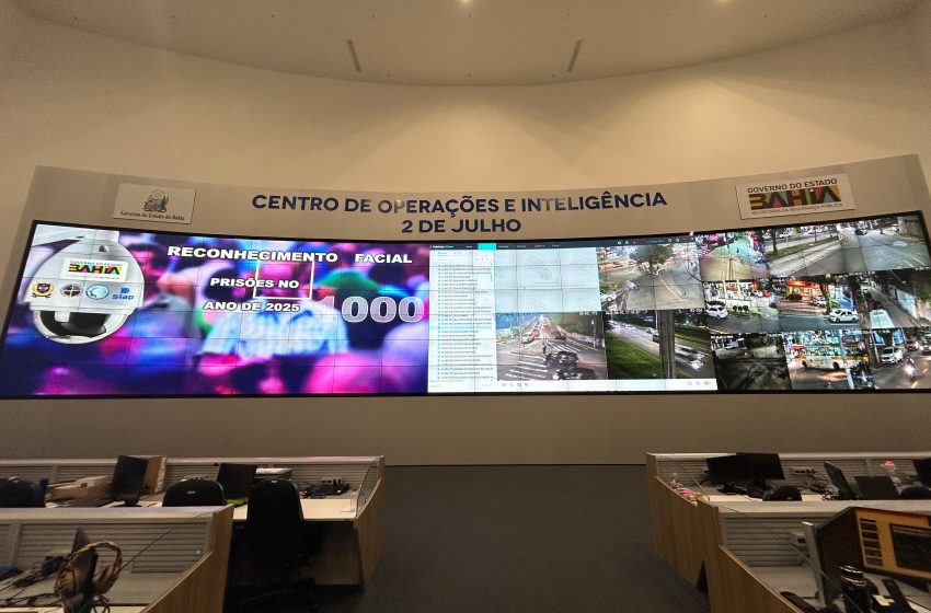Reconhecimento Facial da SSP localiza 1.000 foragidos em 2025; tecnologia amplia eficiência das prisões na Bahia