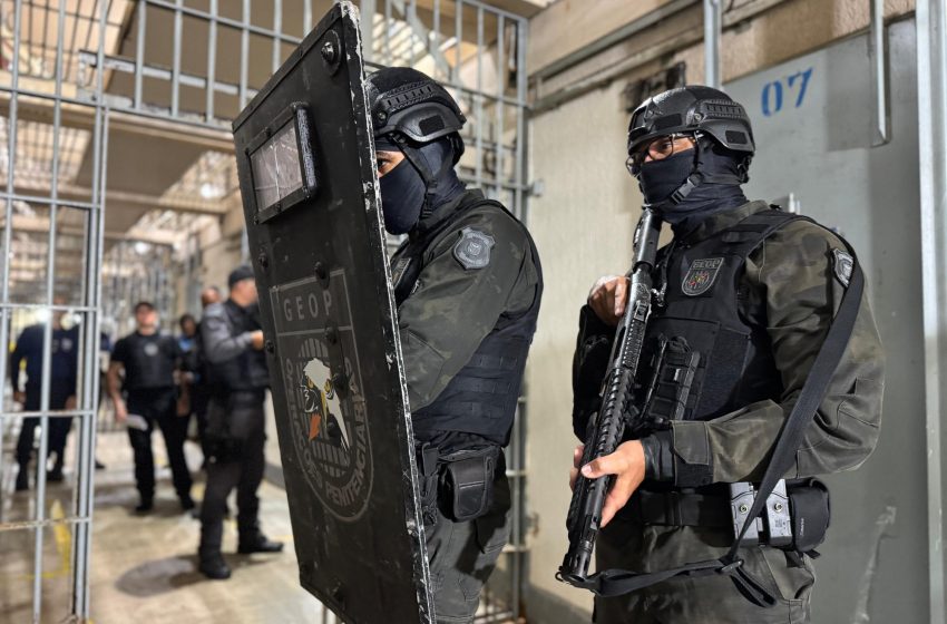 Megaoperação integrada combate ações criminosas dentro e fora dos presídios