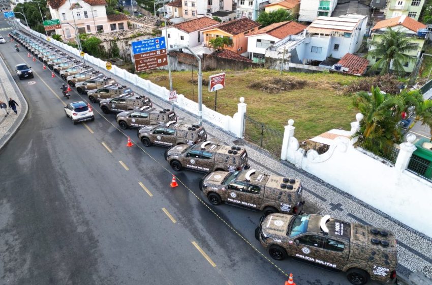 Governo do Estado entrega 62 novas viaturas para a Polícia Militar e lança a Operação Dominus, de combate à criminalidade