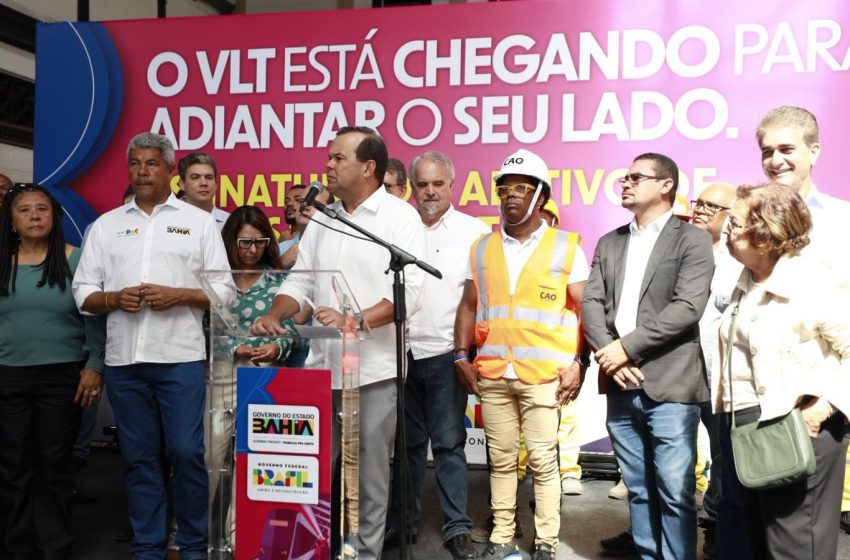 Geraldo Júnior destaca ampliação do VLT até o Comércio como avanço estratégico para mobilidade de Salvador