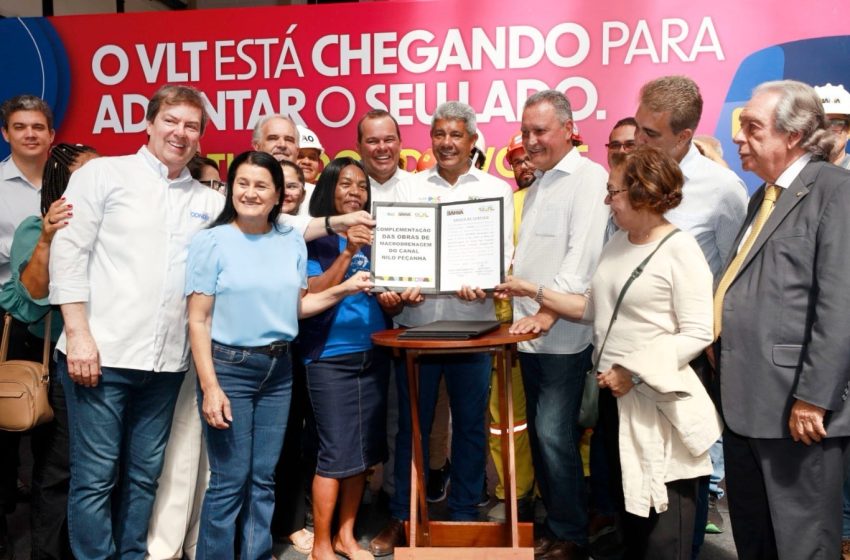 Jerônimo Rodrigues e Rui Costa autorizam obras de macrodrenagem para reduzir alagamentos na Baixa do Fiscal