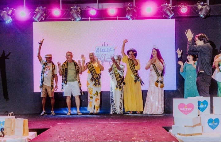Concurso “Miss e Mister Melhor Idade” reúne candidatos de até 91 anos na passarela neste sábado (26)