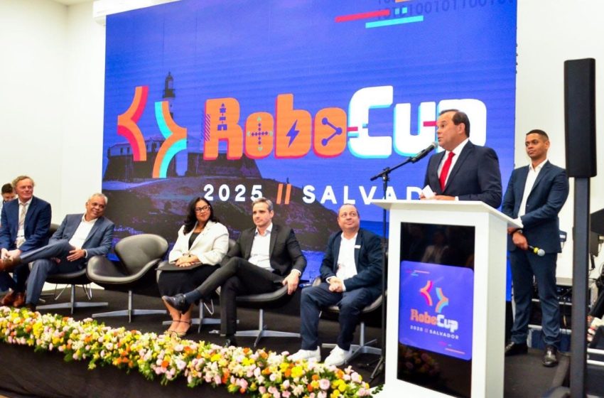Robocup 2025: vice-governador da Bahia abre a maior competição internacional de robótica do mundo