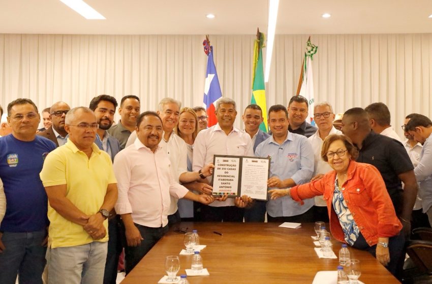 Governador assina ordem de serviço para a construção de 250 moradias do Minha Casa Minha Vida em Juazeiro