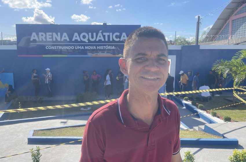 “Agora será usada de verdade”, diz vice-prefeito, Mateus Reis sobre a entrega da Arena Aquática de Itinga, após anos de abandono