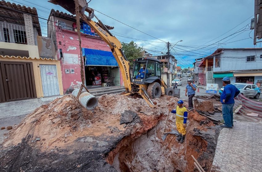 Prefeitura realiza substituição de manilha na Vila Praiana
