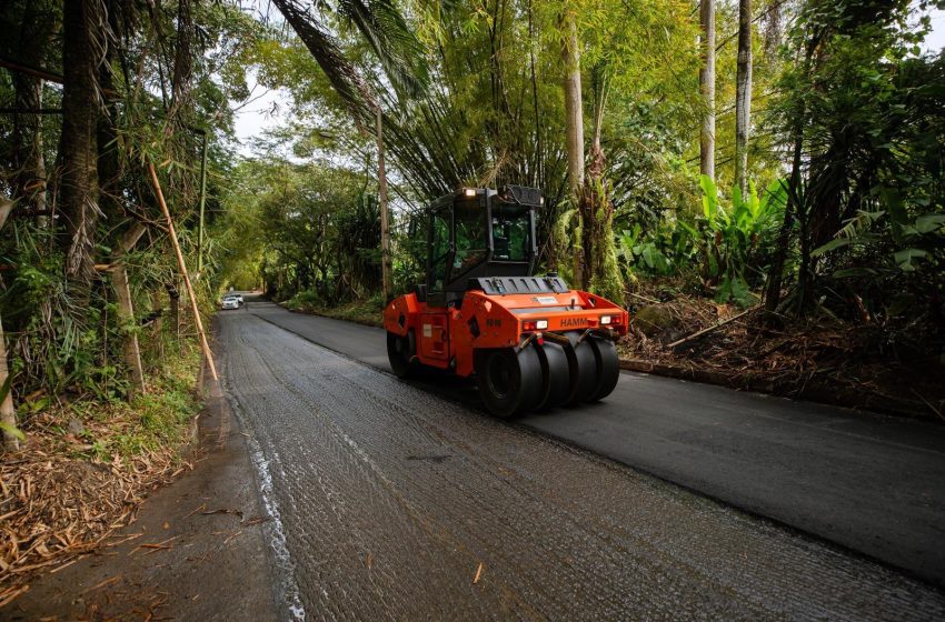 Recapeamento da Rua Gerino de Souza avança e chega à região do Bambuzal