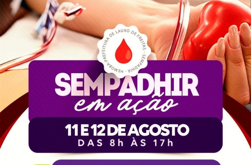 Prefeitura promove ação integrada de saúde, cidadania e incentivo à doação de sangue