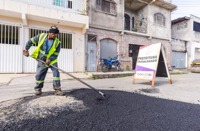 Camaçari: Operação Tapa-Buraco é intensificada com ações na sede e orla