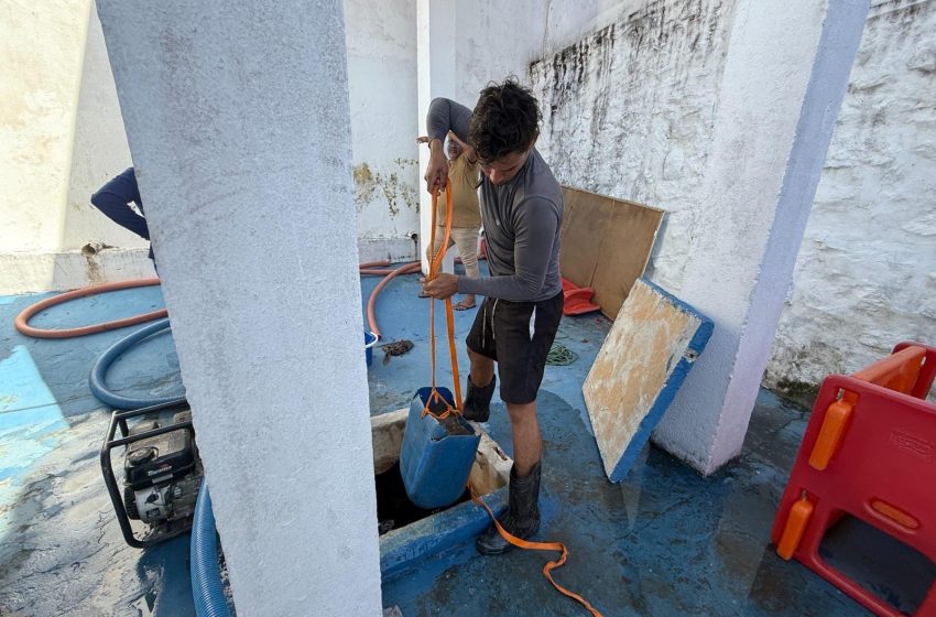 Prefeitura realiza limpeza dos reservatórios de água nas escolas da rede municipal