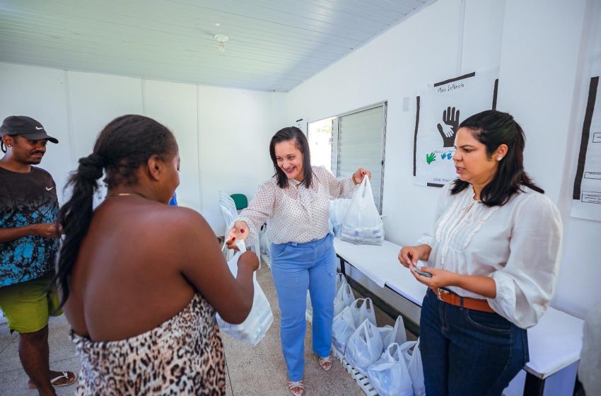 Prefeitura garante mais segurança alimentar: 200 famílias de Itinga recebem 400 kg de leite em pó