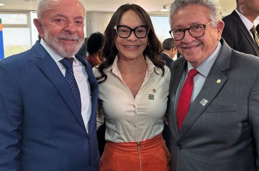 Caetano e Ivoneide participam em Brasília da assinatura da MP Brasil Soberano, que libera R$ 30 bilhões para empresas afetadas pelo Tarifaço
