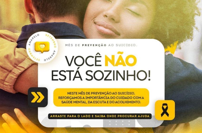 Prefeitura promove ações especiais no Setembro Amarelo