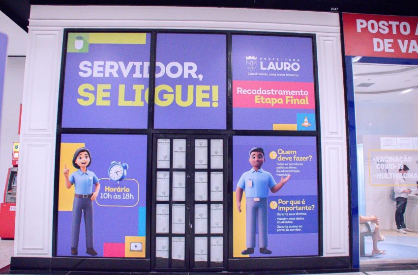 Prefeitura disponibiliza posto de atendimento em shopping para atendimento aos servidores