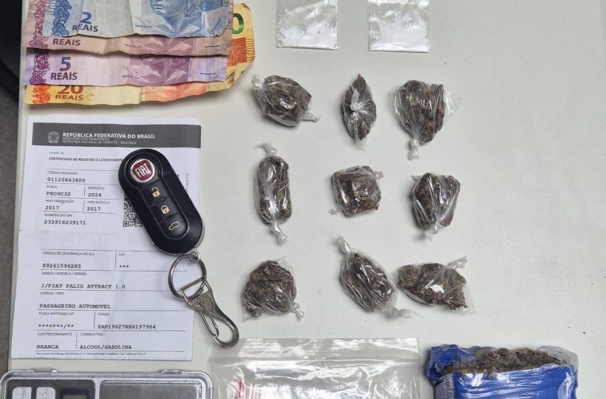 12º BPM apreende veículo clonado e drogas em operação no Ponto Certo, em Camaçari