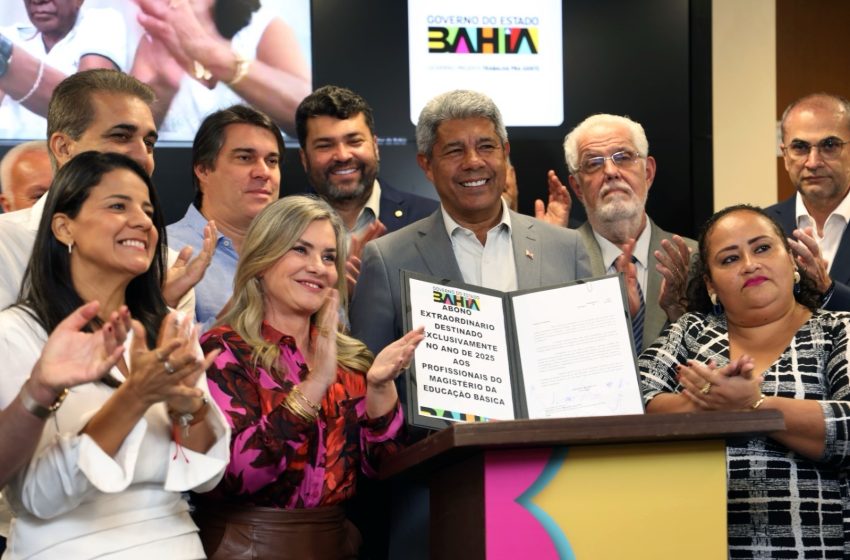Jerônimo anuncia 4ª parcela do precatório e envia à Alba projeto de abono para professores