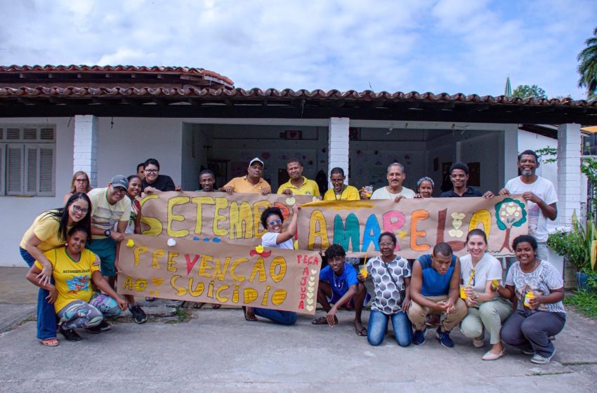 CAPS II de Lauro de Freitas reforça importância da arte na prevenção ao suicídio durante ações do Setembro Amarelo