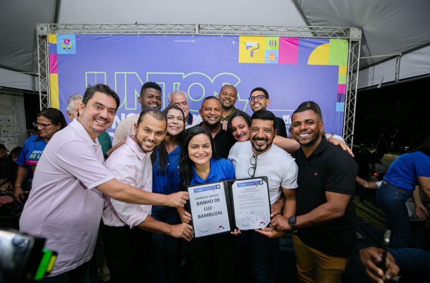 Programa Banho de Luz amplia modernização da iluminação pública no Bambuzal