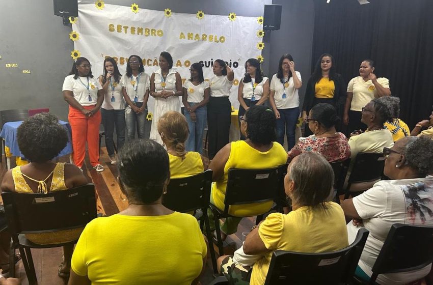Usuários do CRAS Itinga 1 participam de ação em alusão ao Setembro Amarelo