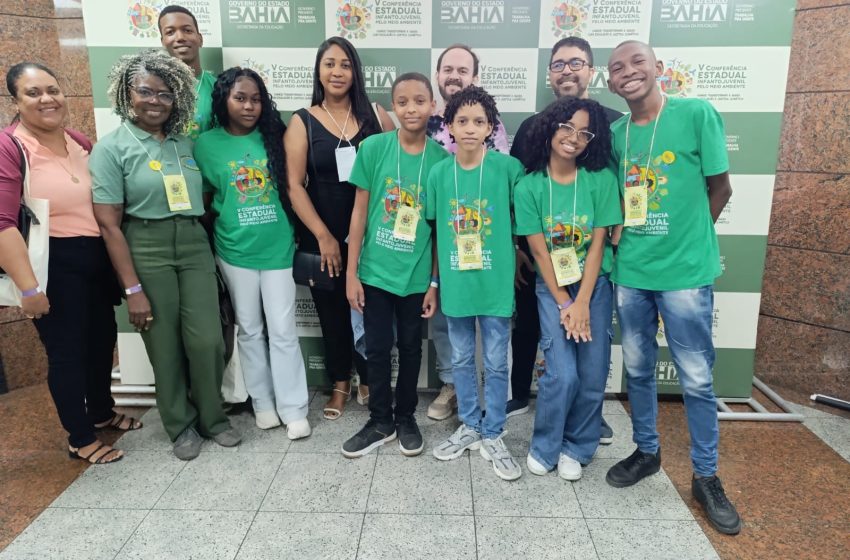 Estudantes de São Francisco do Conde apresentam projetos ambientais na V Conferência Estadual Infantojuvenil