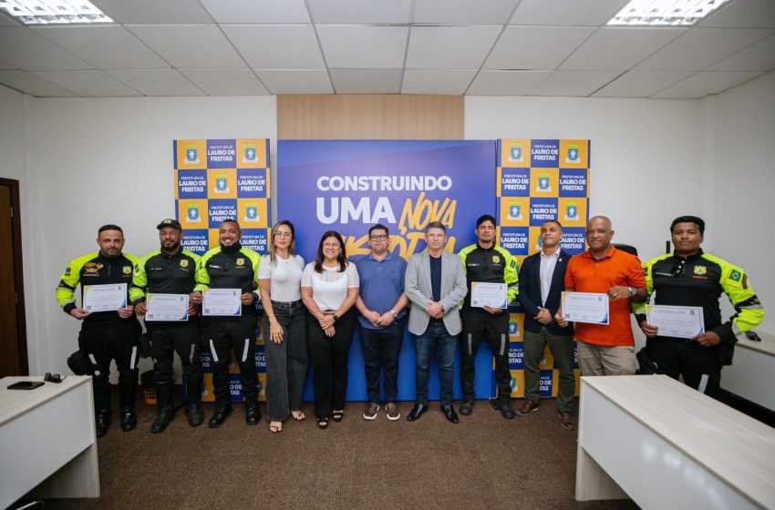 Agentes de Trânsito de Lauro de Freitas recebem certificação após curso de capacitação em Alagoinhas
