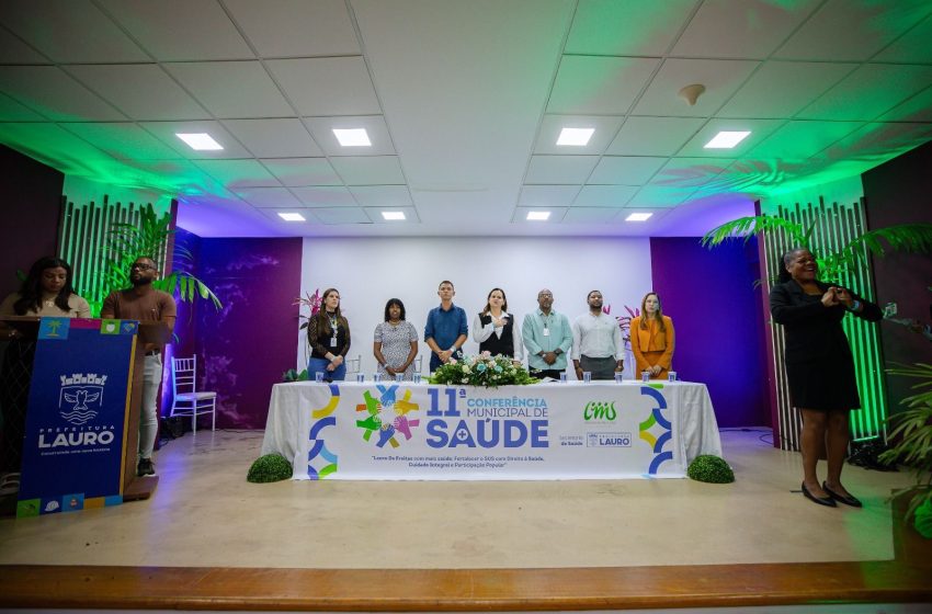 Cidadania e participação popular pautam a abertura da 11ª Conferência Municipal de Saúde em Lauro de Freitas