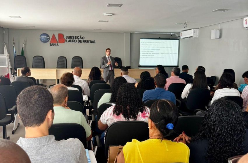  IR e ISS são temas de capacitação para servidores de Lauro de Freitas