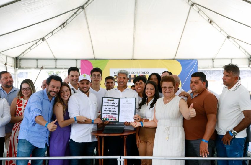 Escola Municipal com investimento de R$ 7,2 milhões do Estado leva ensino integral para povoado de Pedro Alexandre