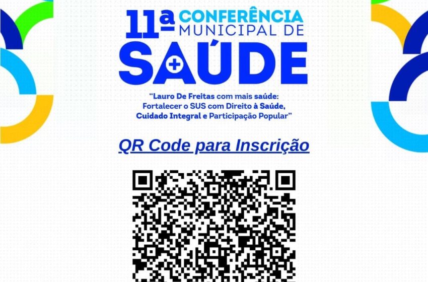 Inscrições abertas para a 11ª Conferência Municipal de Saúde