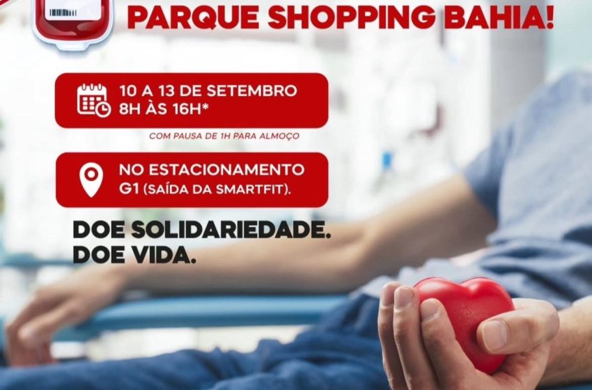 Prefeitura e Hemoba promovem campanha de doação de sangue com foco na Semana Nacional do Trânsito