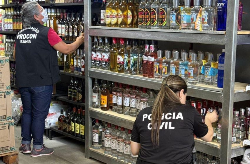 Fiscalização intensifica combate a bebidas irregulares e apreende mais de 650 garrafas em Salvador