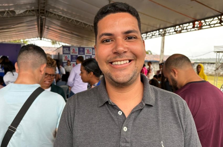 “Esses dez meses já mostram uma nova atmosfera”: diz Jonatas Passos durante o Fila Zero em Areia Branca