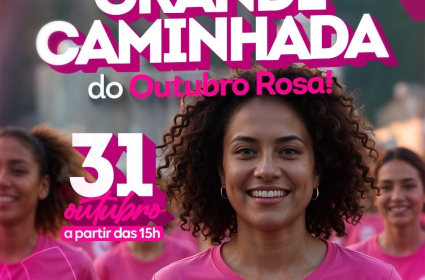 Caminhada Outubro Rosa acontece nesta sexta-feira (31) em Lauro de Freitas