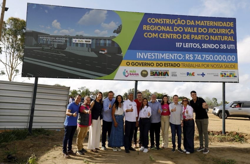 Em Amargosa, governador assina ordem de serviço para construção da Maternidade Regional do Vale do Jiquiriçá