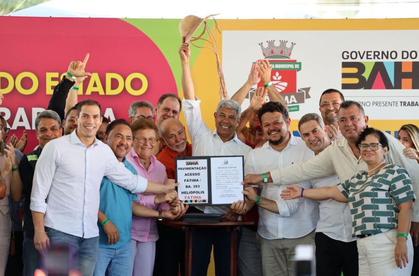  Jerônimo Rodrigues entrega pacote de obras que fortalece abastecimento, educação, saúde e infraestrutura em Fátima e região