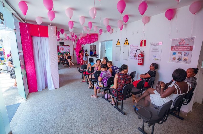 Ação do Outubro Rosa na USF Tarumã facilita o acesso ao autocuidado das mulheres