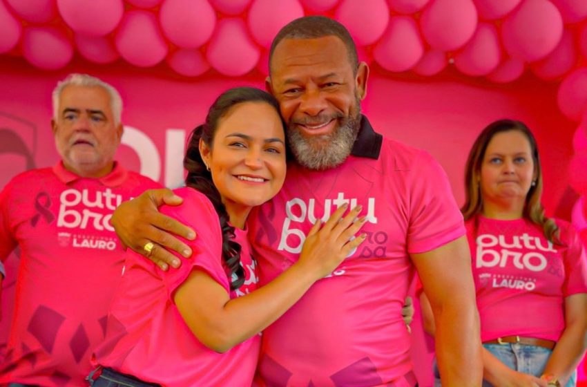 Vereador Juca participa da abertura das ações do Outubro Rosa em Lauro de Freitas