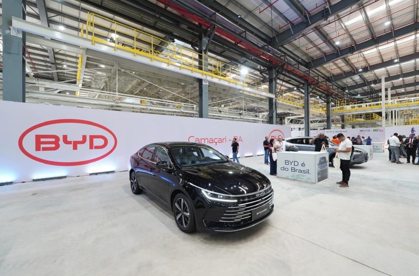 Fábrica da BYD em Camaçari será inaugurada nesta quinta-feira