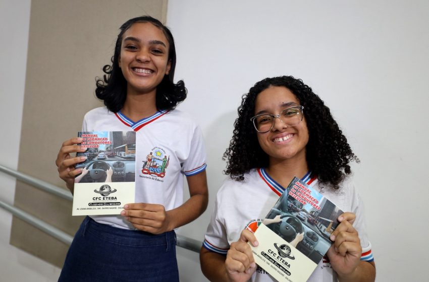 Em Salvador, estudantes da rede estadual contemplados no programa CNH nas Escolas participam da aula inaugural de trânsito