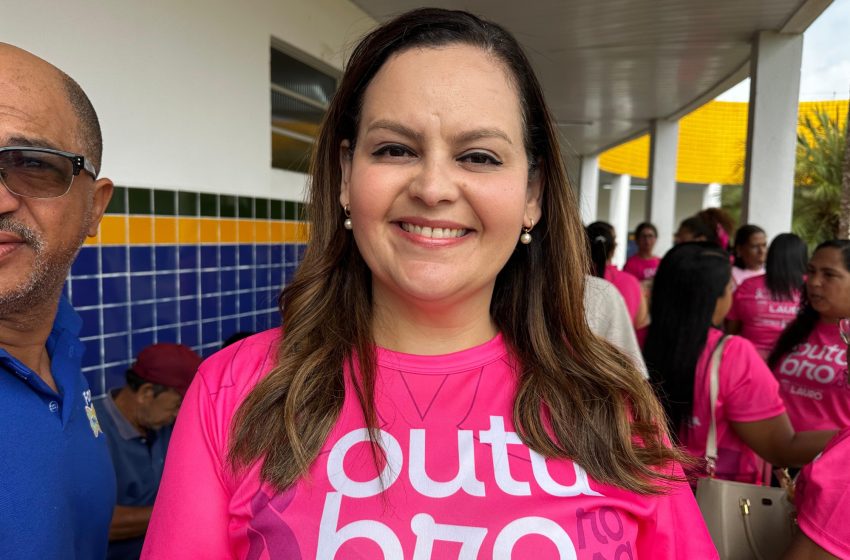 Elba Brito destaca união da gestão no Outubro Rosa e anuncia nova edição do Fila Zero em Areia Branca
