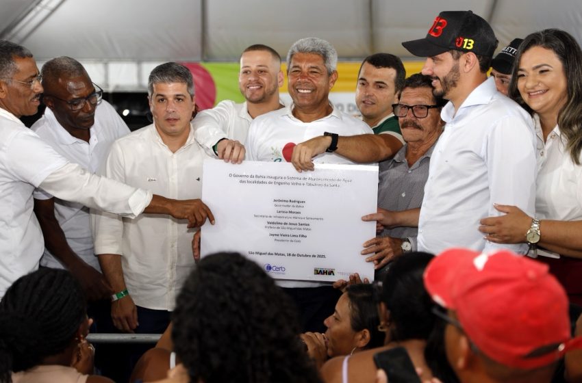 Jerônimo inaugura reforma da BA-539 em São Miguel das Matas e anuncia novos investimentos