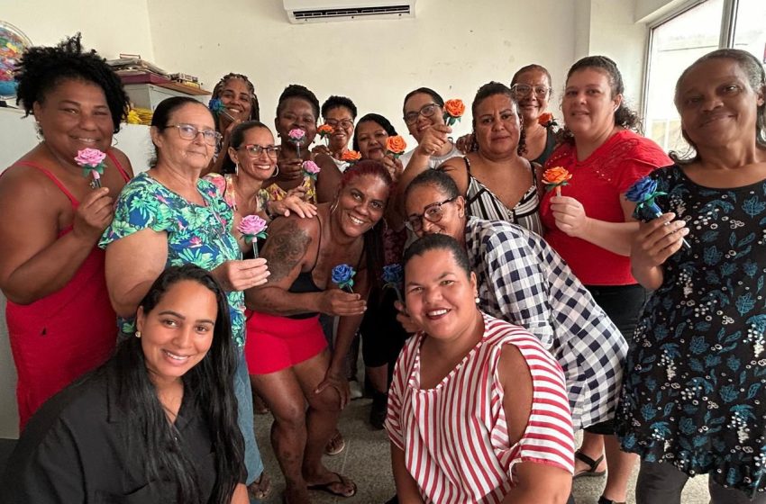 Mulheres fortalecem vínculos e bem-estar em oficina de artesanato no CRAS Itinga I